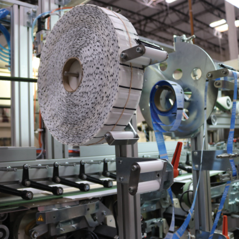 Fujitsu collaborated with Venus Group to create an RFID tag roll